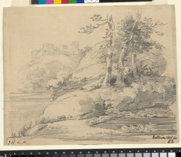 ROCKY SLOPE AND RUINS