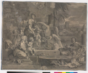 Holy Family with Angels Adoring the Christ Child