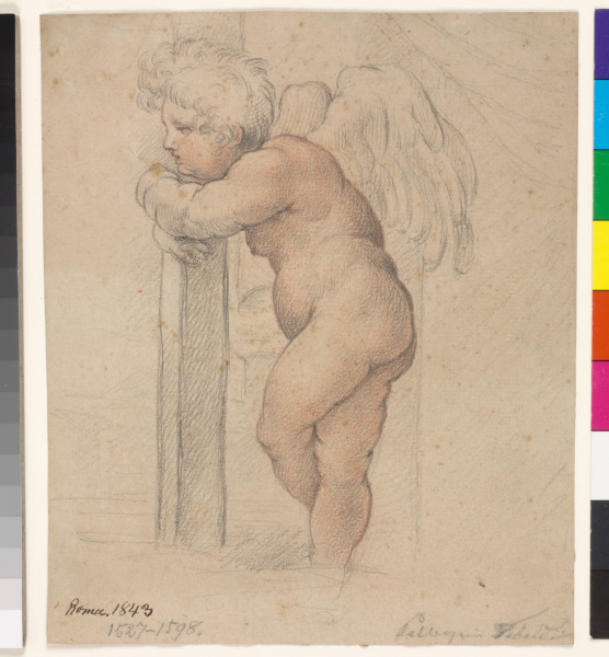 Putto Leaning on a Post - Image 1