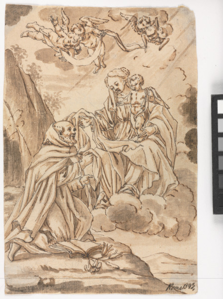 ST. DOMINIC WORSHIPPING THE MADONNA AND CHILD