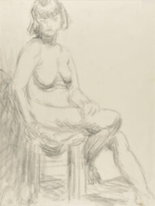 Nude Seated on Stool