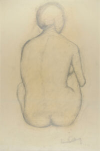 Back View of a Seated Nude