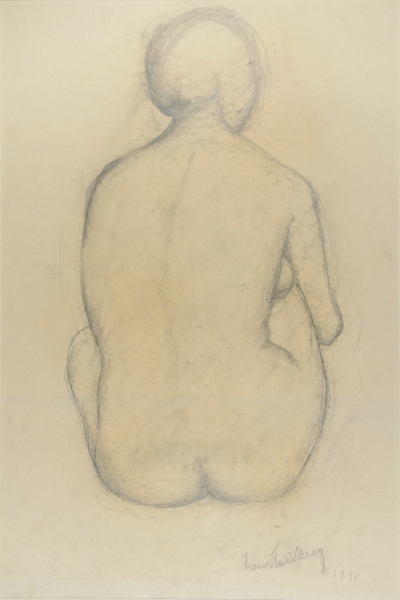 Back View of a Seated Nude