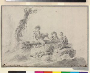 Three Boys in a Landscape
