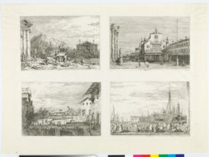 The Market at Dolo, Imaginary View of S. Giacomo di Rialto, The Market on the Molo, and The Terrace