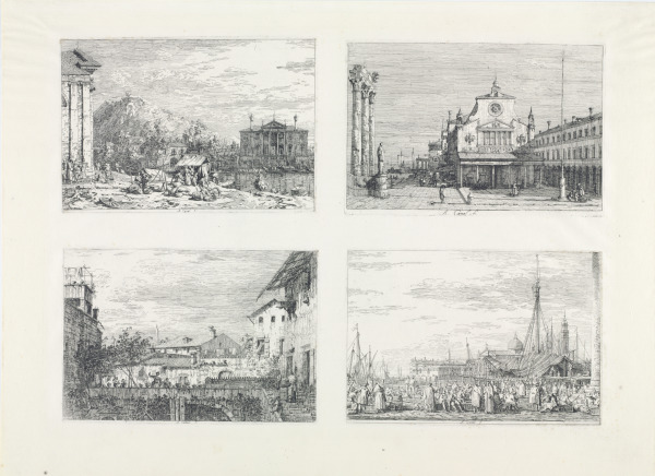 The Market at Dolo, Imaginary View of S. Giacomo di Rialto, The Market on the Molo, and The Terrace - Image 2