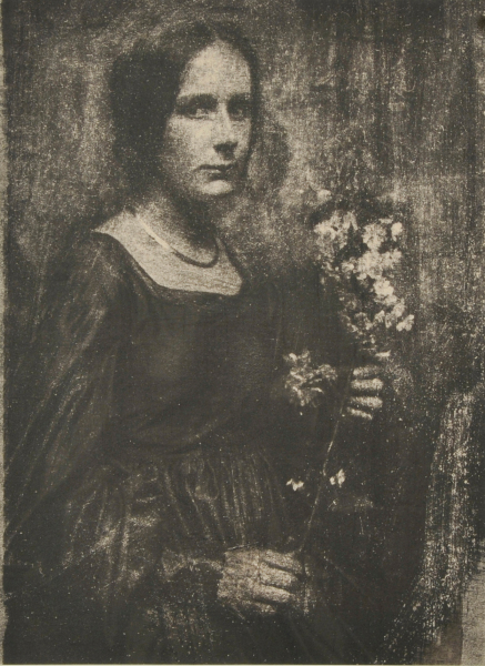 Portrait of a Woman with Flowers - Image 2
