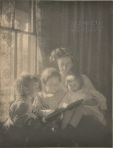 Three Children and Woman