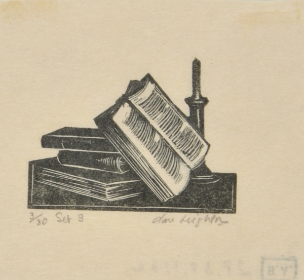 Still Life with Books and Candle