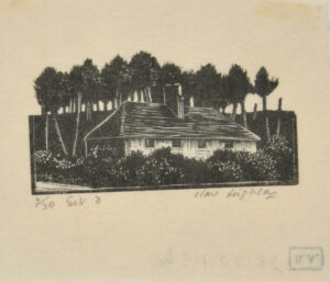 A House with Tree Behind It