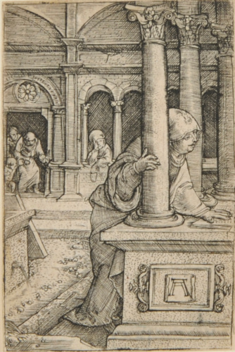 The Virgin Seeking Jesus in the Temple