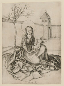 The Virgin Seated in a Courtyard