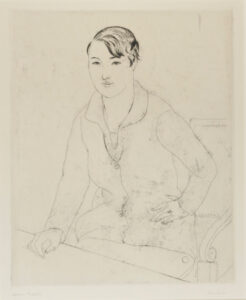 Young Woman Seated in an Armchair