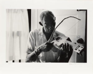 Cigar Box Fiddler Scott Dunbar, Mississippi, July 1975
