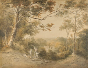 Landscape with Men Felling Trees in the Forest of Roche Abbey, Yorkshire