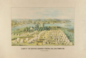 Camp of the Duryea’s Zouaves Federal Hill Baltimore, Md.