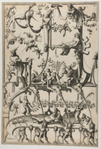 Surface Decoration, Grotesque with Strapwork, Borne by Satyrs