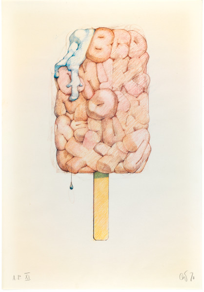 ALPHABET IN THE FORM OF A GOOD HUMOR BAR