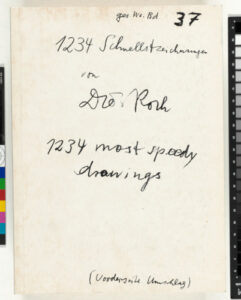 Gesammelte Werke Band 37: 1234 Schnellstzeichnungen