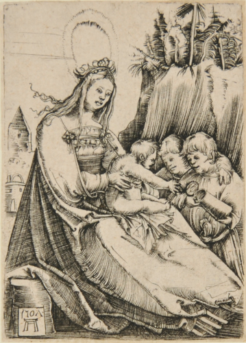 The Virgin with her Child and Two Boys - Image 2