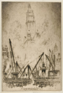 Caissons on Vesey Street