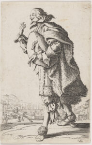 Man Holding his Hat Under Left Arm