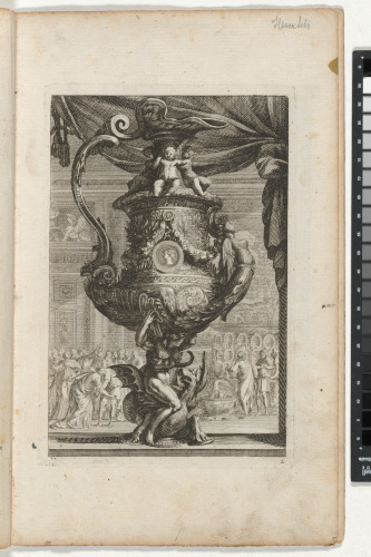 LARGE VASE WITH A MEDALLION PORTRAIT OF A WOMAN