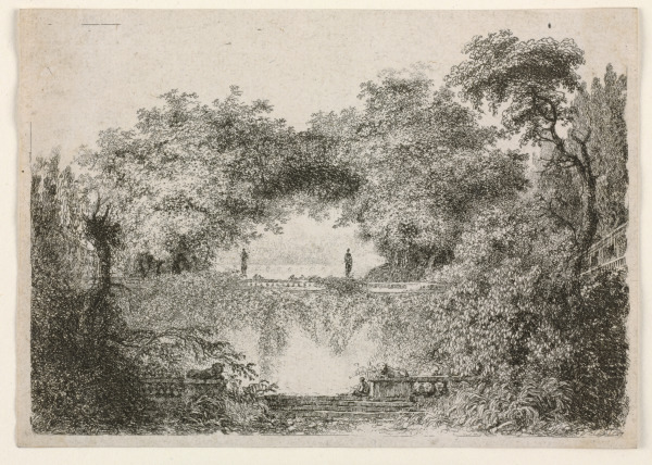 Vue prise dans les jardins de la Ville d’Este à Tivoli - Image 2