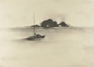 Fishing Boat and Island