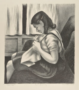 Girl Sewing