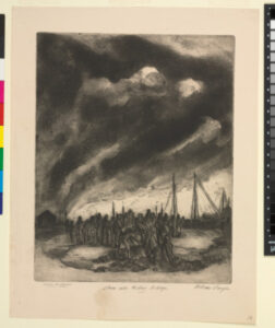 Storm Over Fishing Village