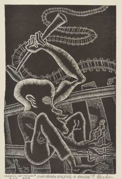 John Henry Building a Railroad