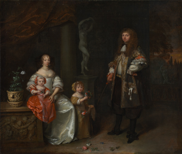 Family Portrait before a Garden Landscape - Image 2