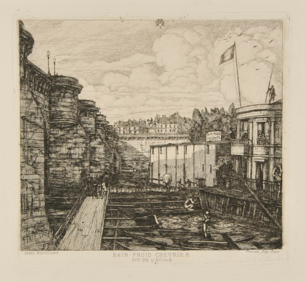 CHEVRIER'S COLD BATH ESTABLISHMENT, SOMETIMES CALLED 'THE SCHOOL BATHS,' PARIS