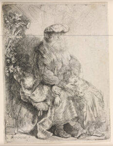 Abraham Caressing Isaac