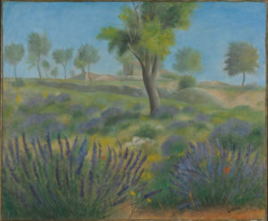 Landscape with Larkspur