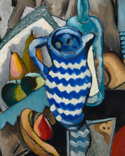 Still Life with Fruit and Blue and White Pitcher - Image 3
