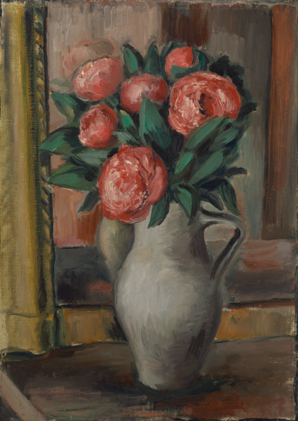 Vase of Peonies in Interior Setting - Image 2