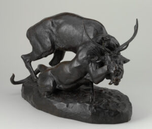 Panther Seizing a Stag