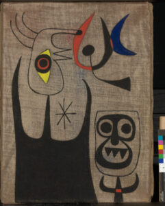 Women and Bird in Front of the Moon