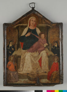 Madonna and Child Enthroned with Four Saints