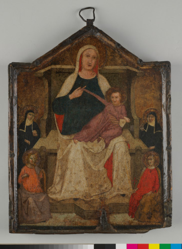 MADONNA AND CHILD ENTHRONED WITH FOUR SAINTS