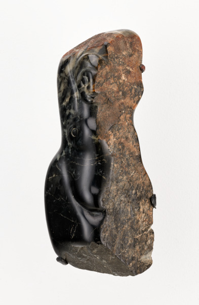 Female Form Embedded in Stone