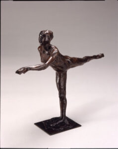 Arabesque over the Right Leg, Left Arm in Front