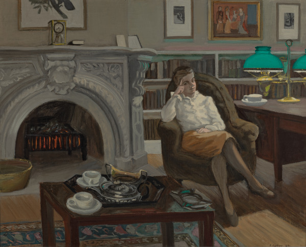 Anne at the Fireplace