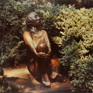Barlach, Sining Man. Photograph taken in The Wurtzburger Sculpture Garden (original site, Timberlane)