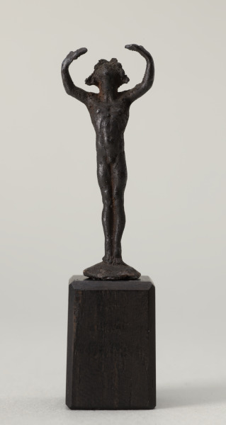 Male Figure, Arms Over Head, Rounded