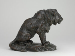 Lion assis (esquisse)