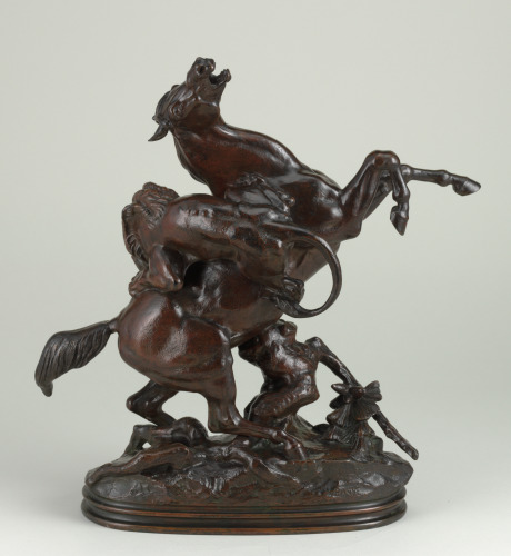 HORSE SURPRISED BY A LION (SECOND VERSION)