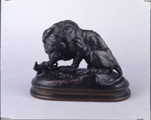 Lion Crushing a Serpent